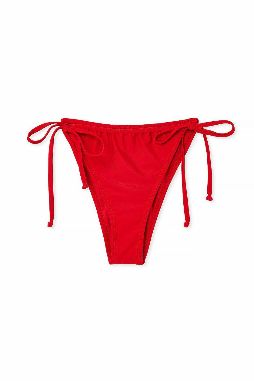 Drawstring Tie High Cut Bikini Panty Product Image