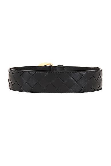 BOTTEGA VENETA Essential Twist Belt In Black Product Image