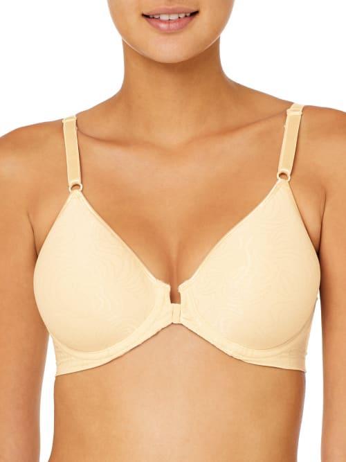 Bali Comfort Revolution Full-Figure Front-Closure Shaping Underwire Bra DF3P66, Women's, Size: 36 B, Warm Silver Product Image