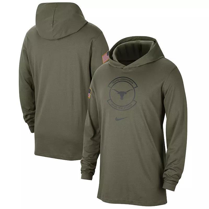 Mens Nike Olive Arkansas Razorbacks Military Pack Long Sleeve Hoodie T-Shirt Product Image