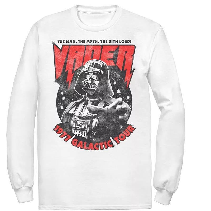 Men's Star Wars Vader 1977 Galactic Tour Metal Poster Tee, Size: Small, White Product Image