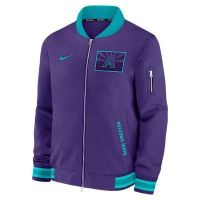 Arizona Diamondbacks Authentic Collection City Connect Nike Mens MLB Full-Zip Bomber Jacket | 02F303MQDQS-NZV Product Image