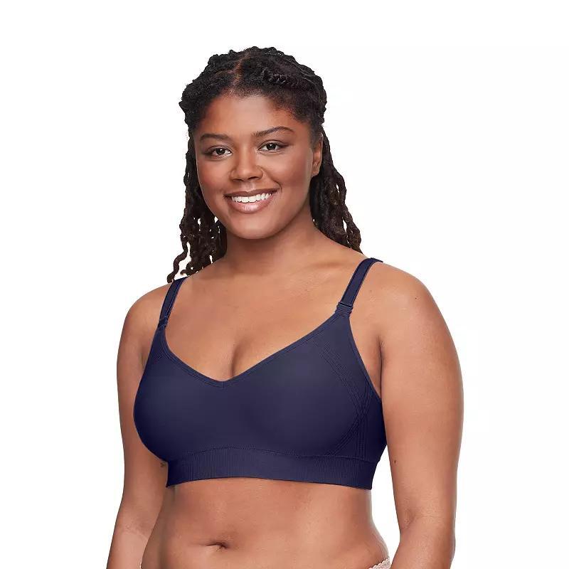 Warners Easy Does It Wireless Lift Convertible Comfort Bra RN0131A, Women's, Size: Small, Evening Blue Product Image