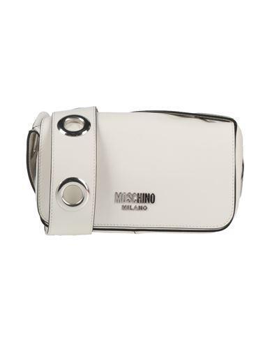 MOSCHINO Woman Cross-body Bag White Size - Leather Product Image