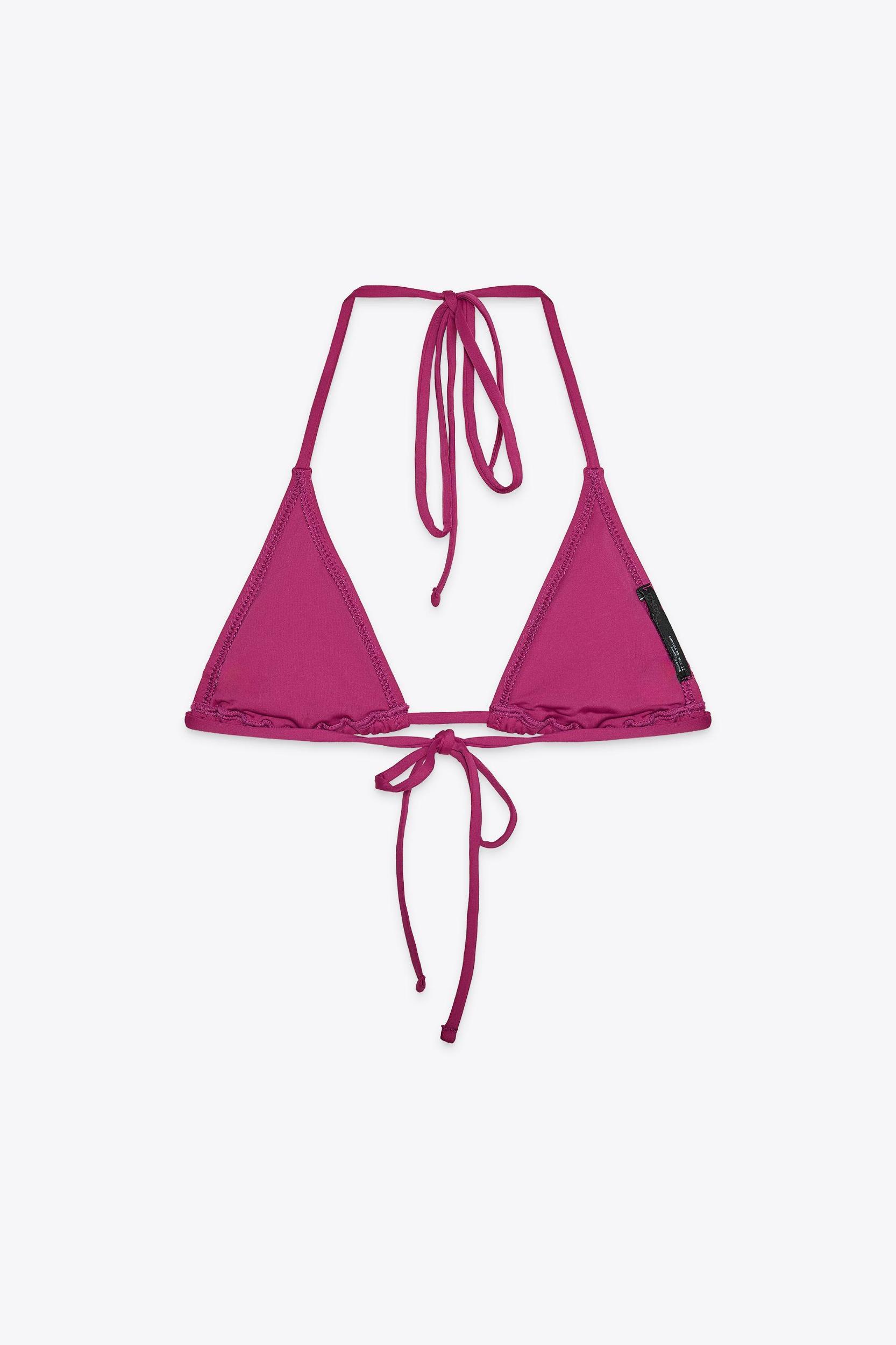 FLORAL BEADED BIKINI TOP Product Image