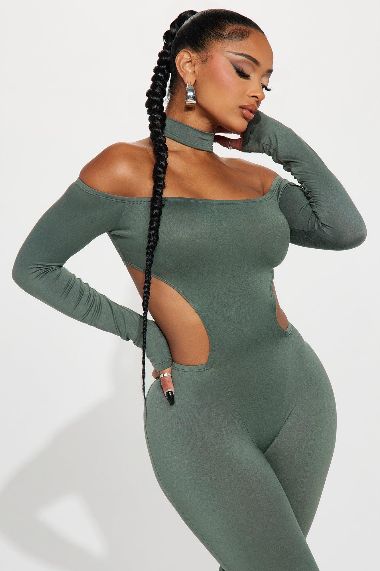 Ready For Love Jumpsuit  - Olive Product Image