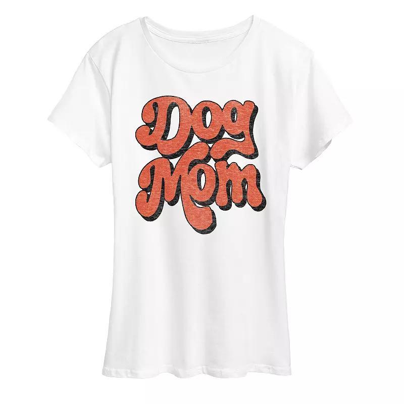 Women's Dog Mom Retro Graphic Tee, Girl's,  Product Image