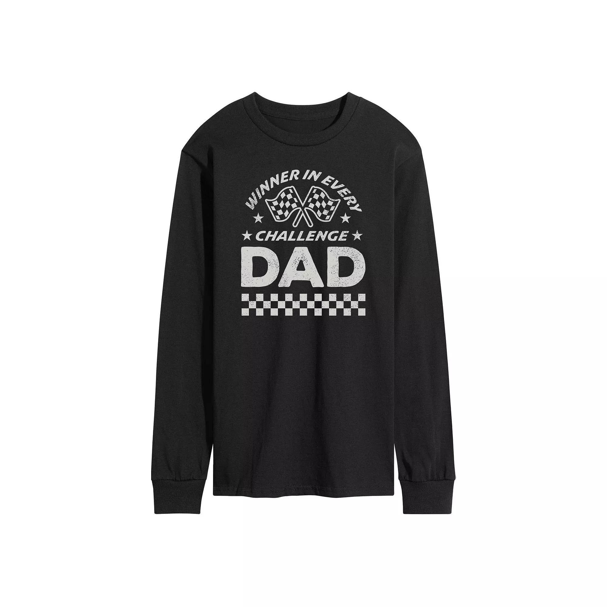 Men's Winner In Every Challenge Dad Long Sleeve, Size: XXL, Black Product Image