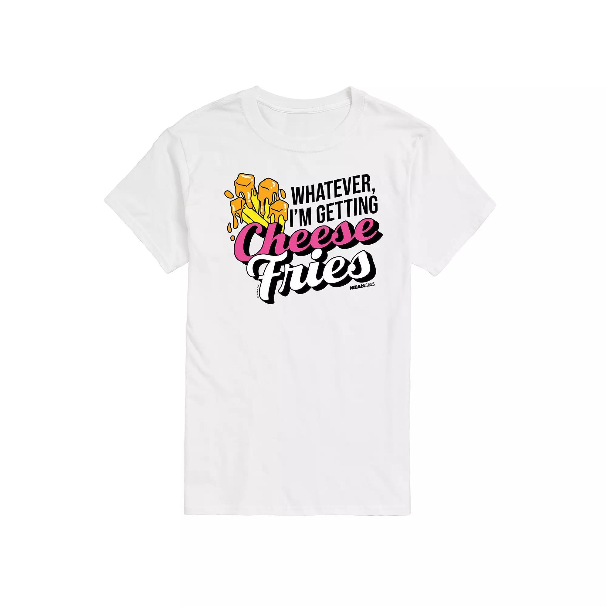 Men's Mean Girls Cheese Fries Graphic Tee, Size: XL, White Product Image