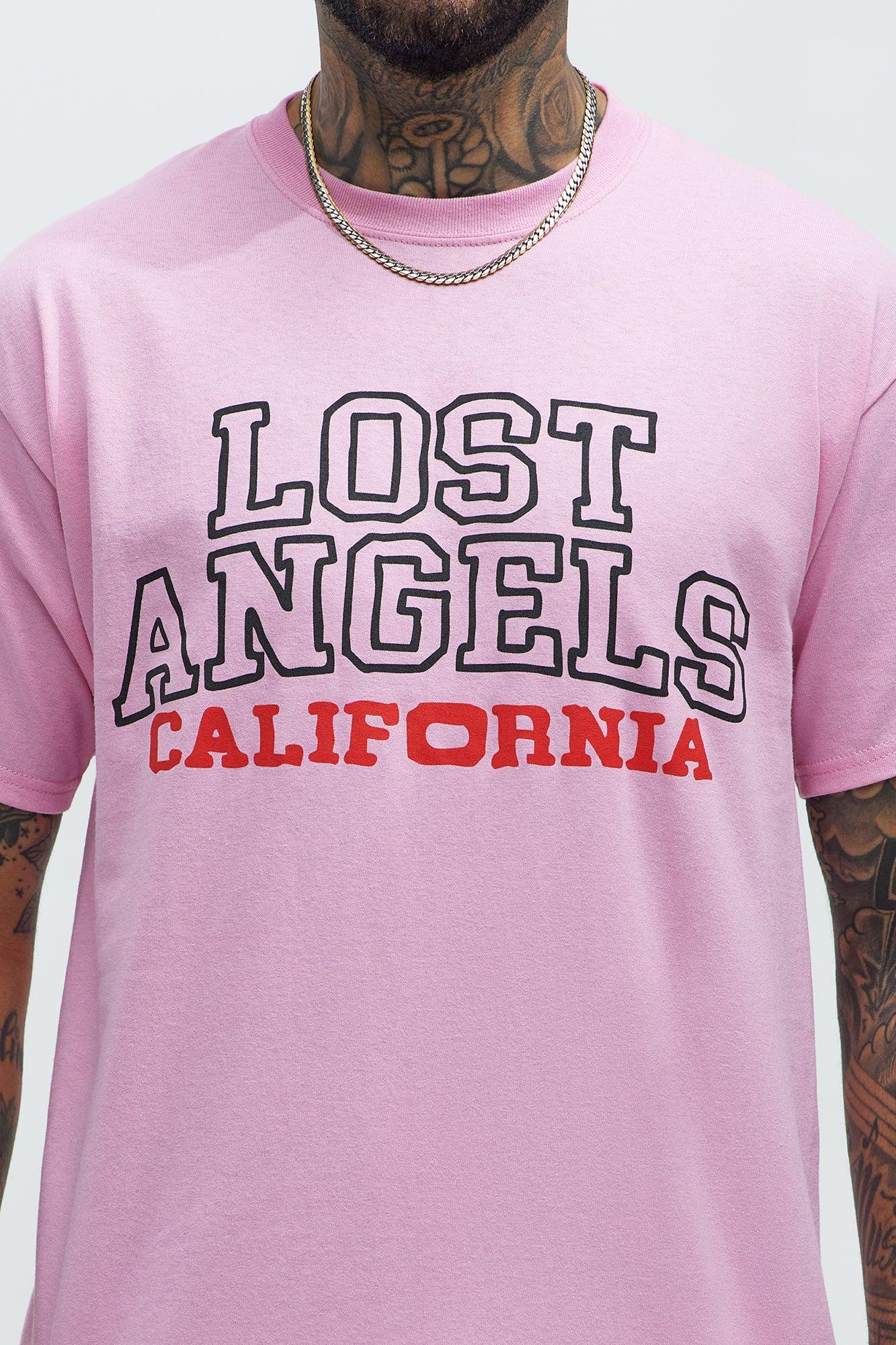 LA In Line Short Sleeve Boxy Tee - Pink Product Image