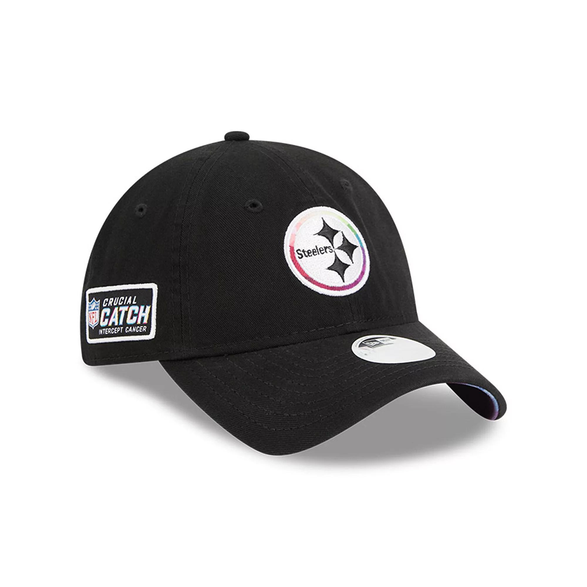 Women's New Era  Black Pittsburgh Steelers 2023 NFL Crucial Catch 9TWENTY Adjustable Hat Product Image