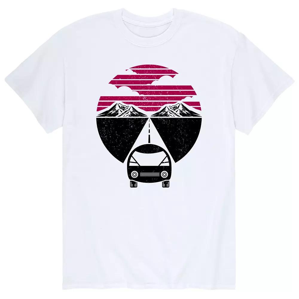 Men's Retro Mountains Car Tee,  Product Image