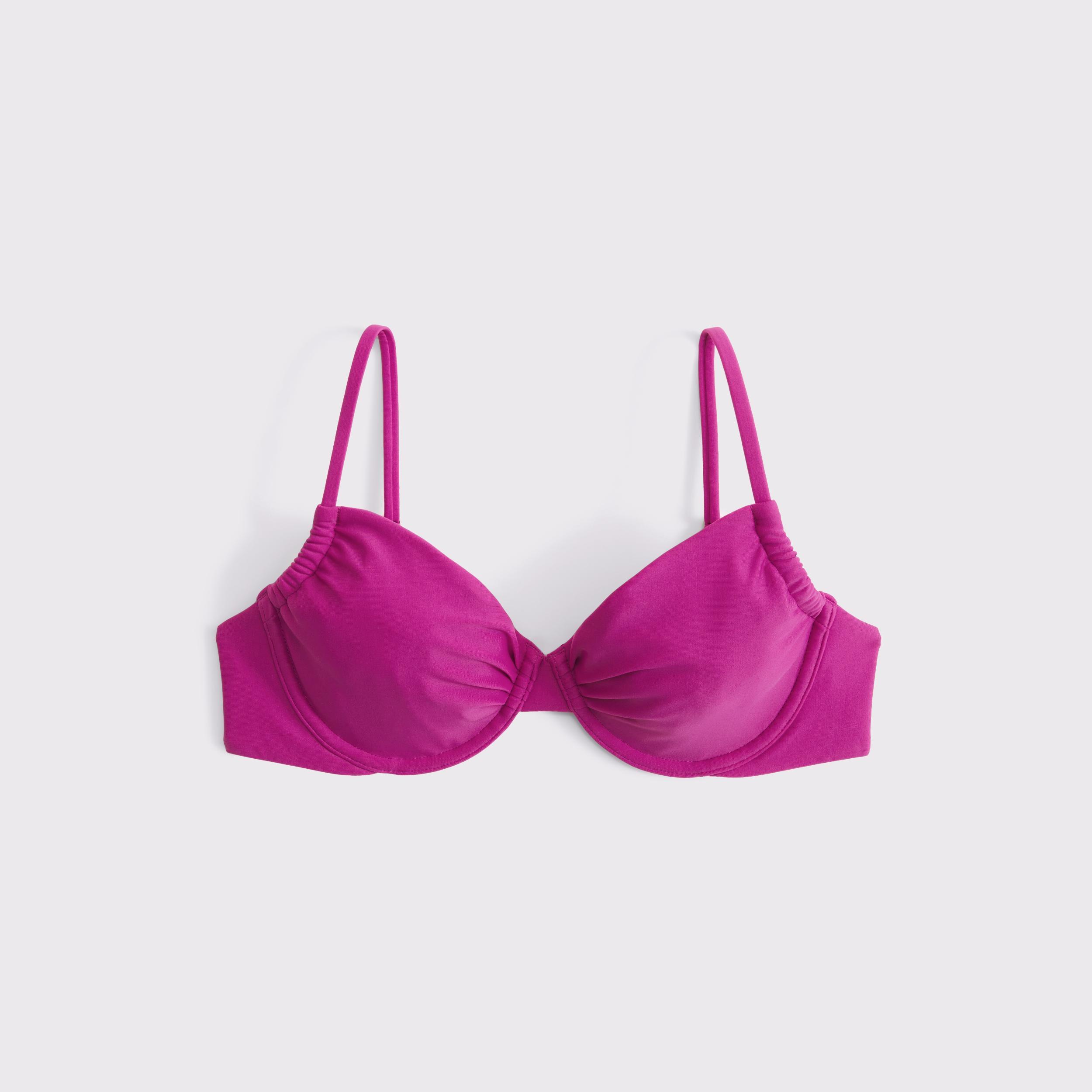 Ruched Underwire Bikini Top Product Image