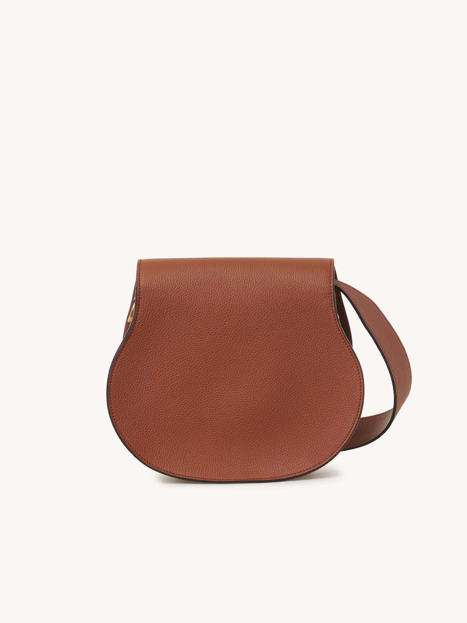 Marcie saddle bag in grained leather Product Image