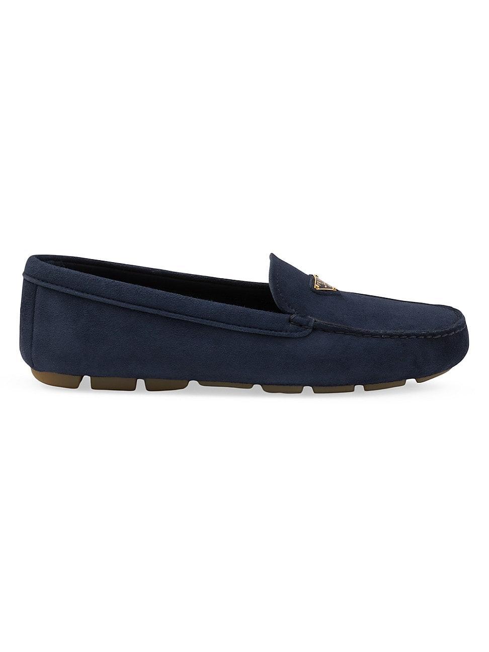 Womens Suede Driving Loafers Product Image