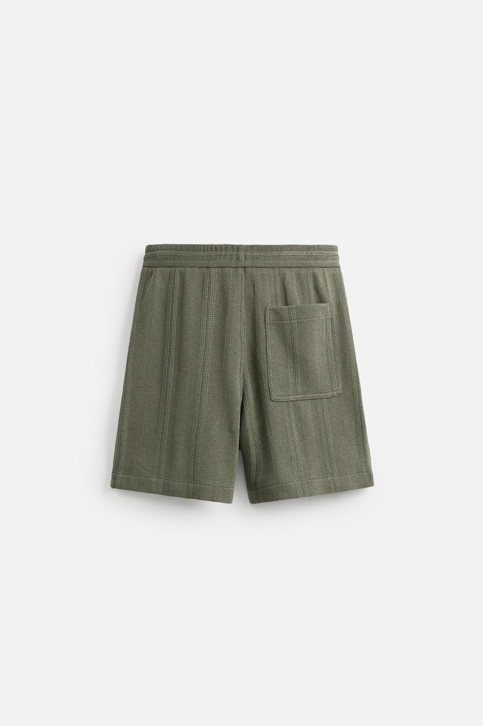 JACQUARD TEXTURED SHORTS Product Image