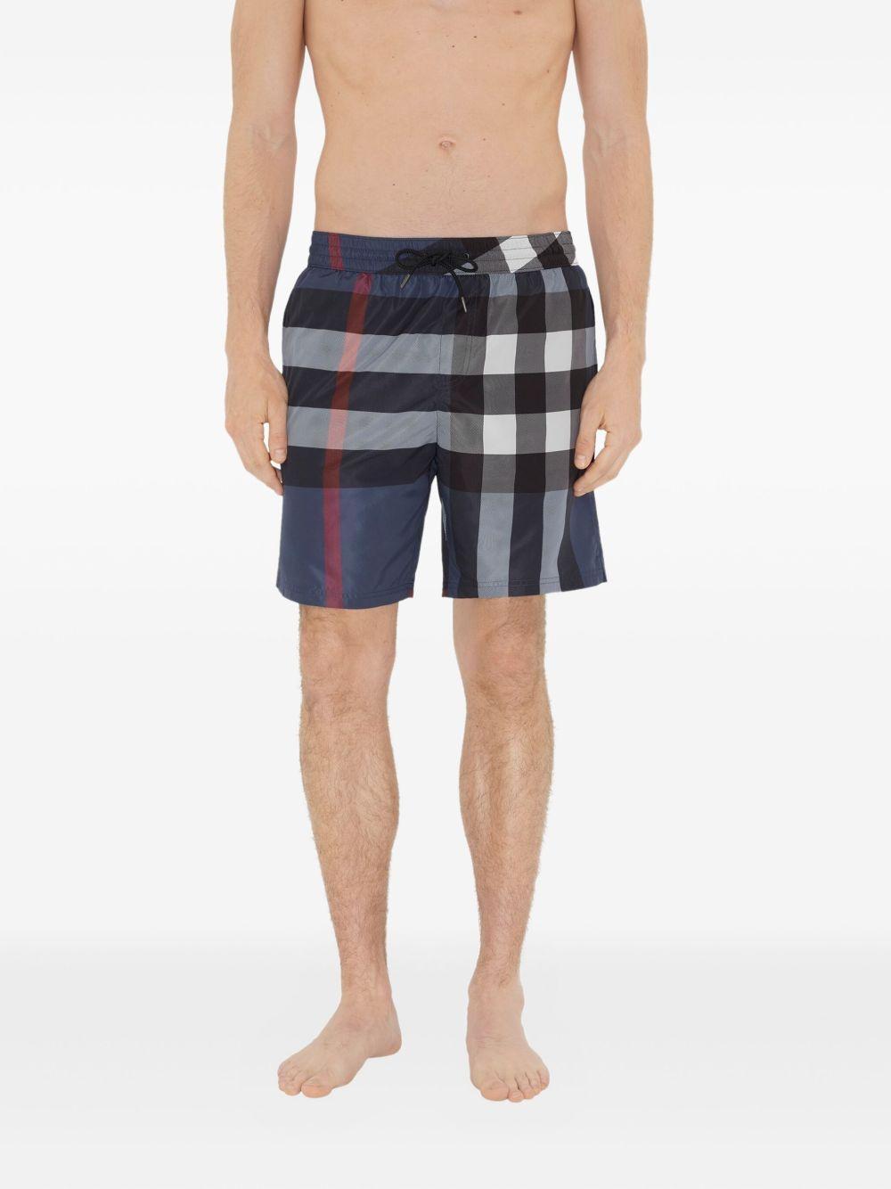 checked swim shorts Product Image