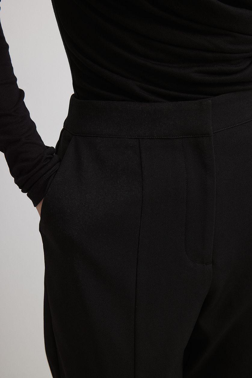 Front Slit High Waist Pants Product Image