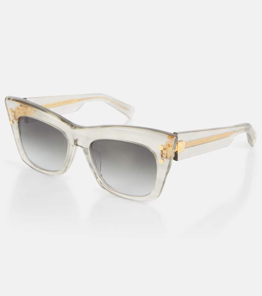 BALMAIN Eckige Sonnenbrille B-ii In Grey Product Image