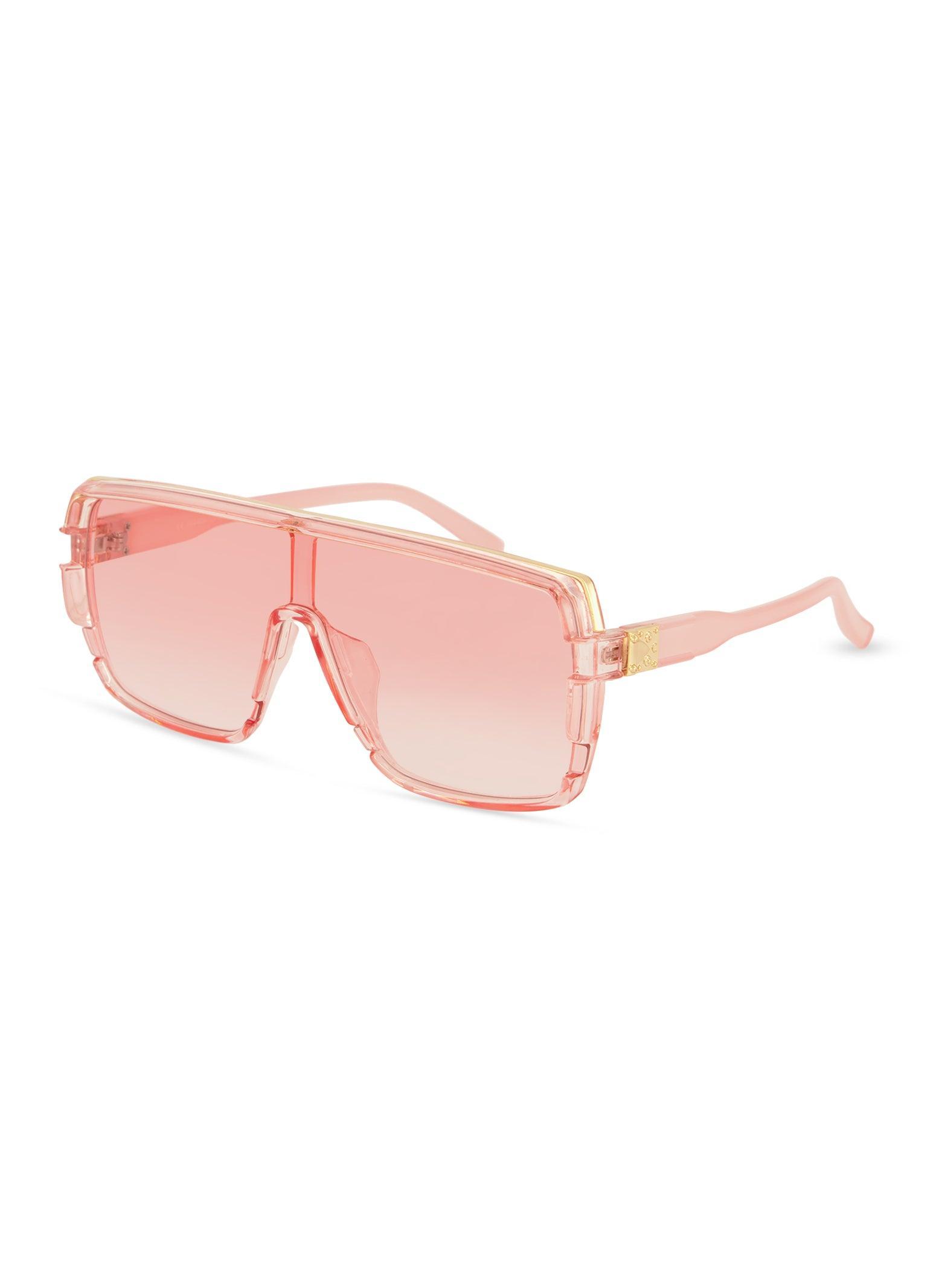 Metal Detail Shield Sunglasses Female Product Image