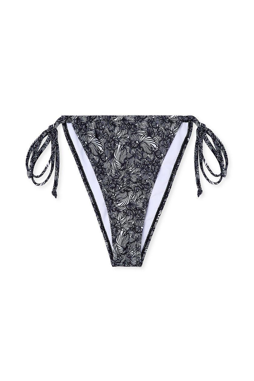 Drawstring Tie High Cut Bikini Panty Product Image
