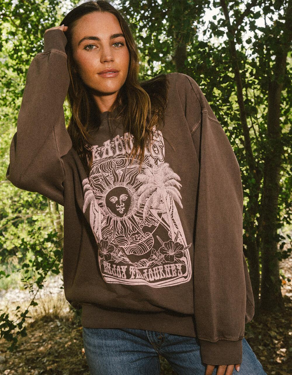 BILLABONG Kona Womens Crewneck Sweatshirt - MOCHA Product Image