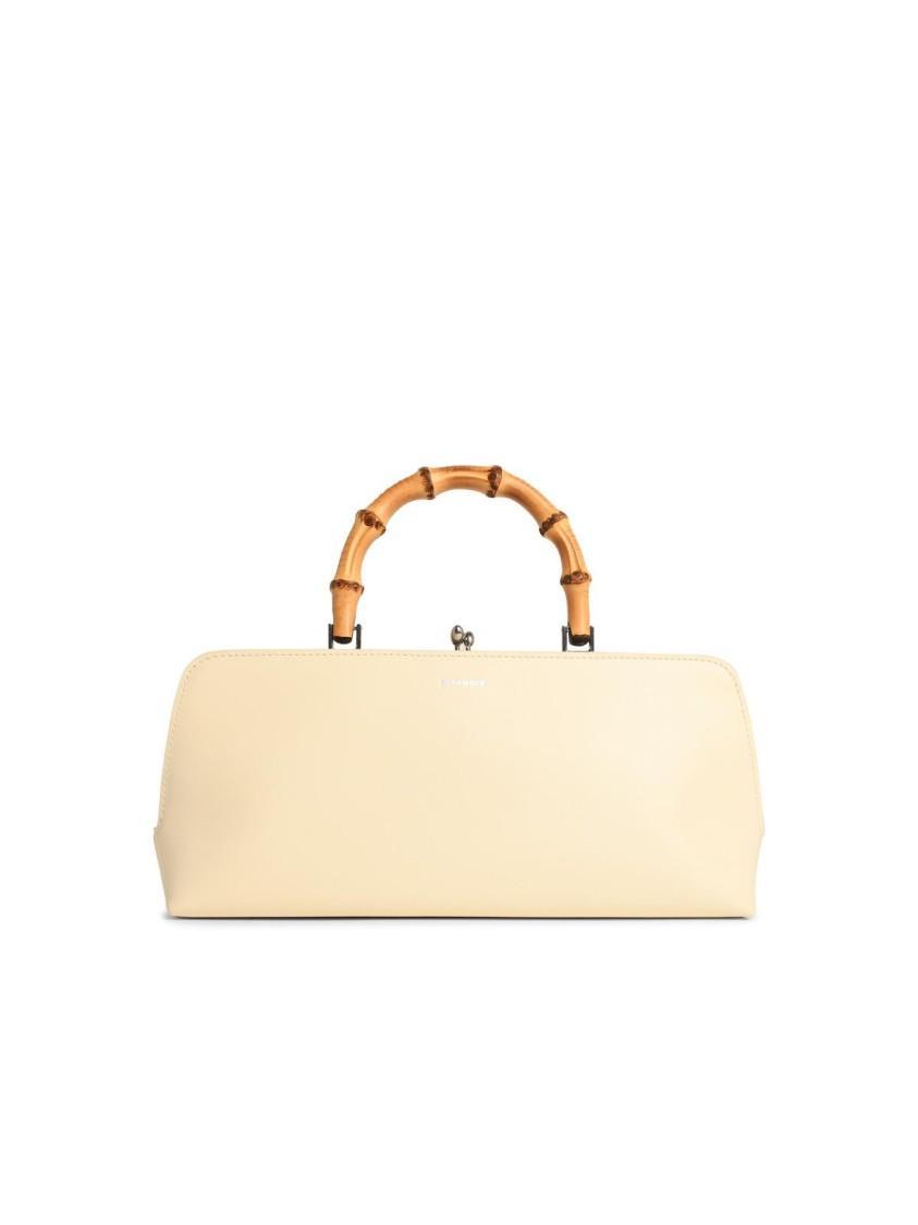 JIL SANDER Goji Cream Leather Bag Product Image