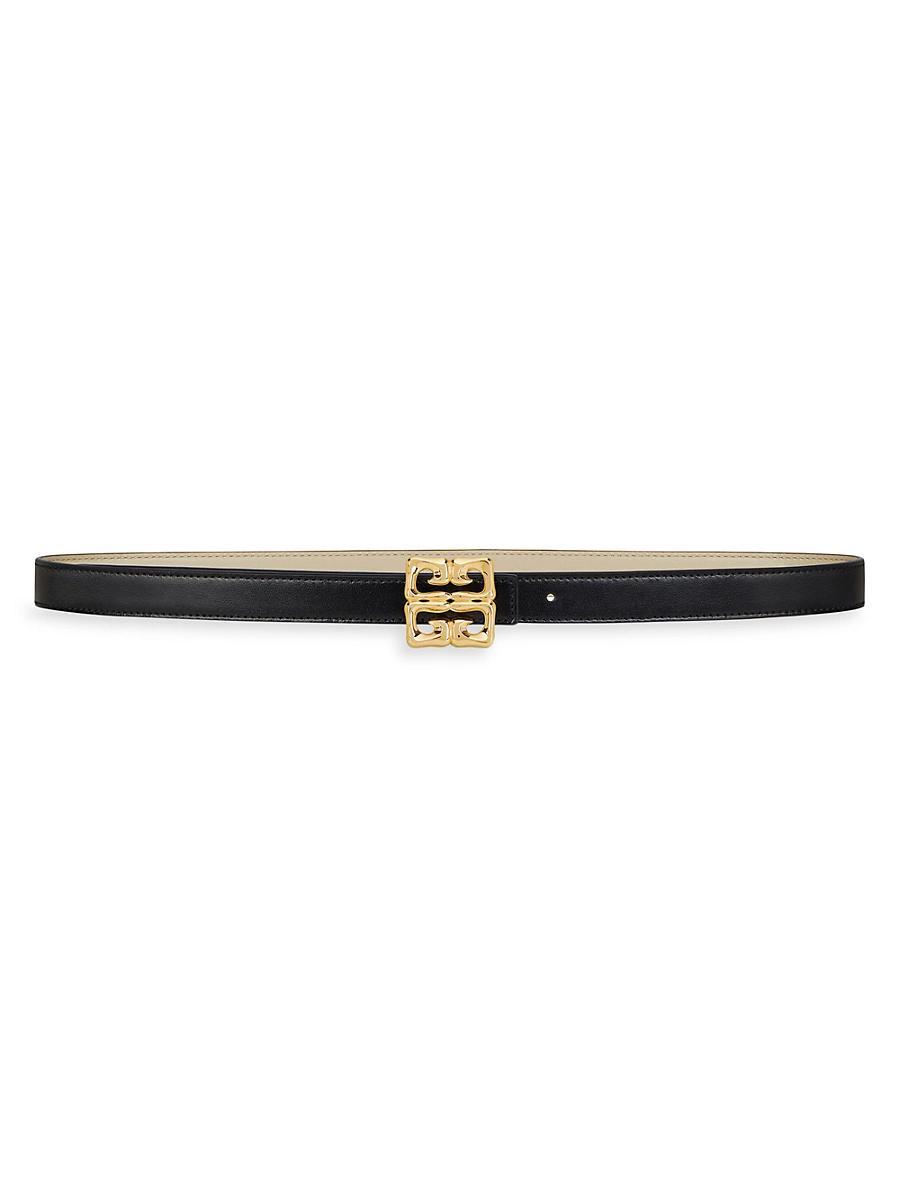 Womens 4G Liquid Reversible Belt in Leather Product Image