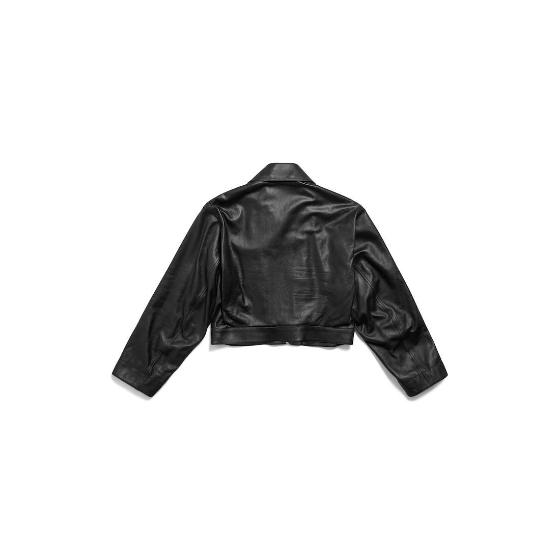 Women's Cropped Jacket in Black Product Image