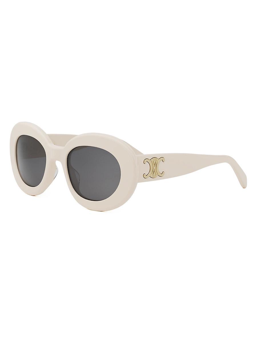 Womens Triomphe 53MM Round Sunglasses Product Image