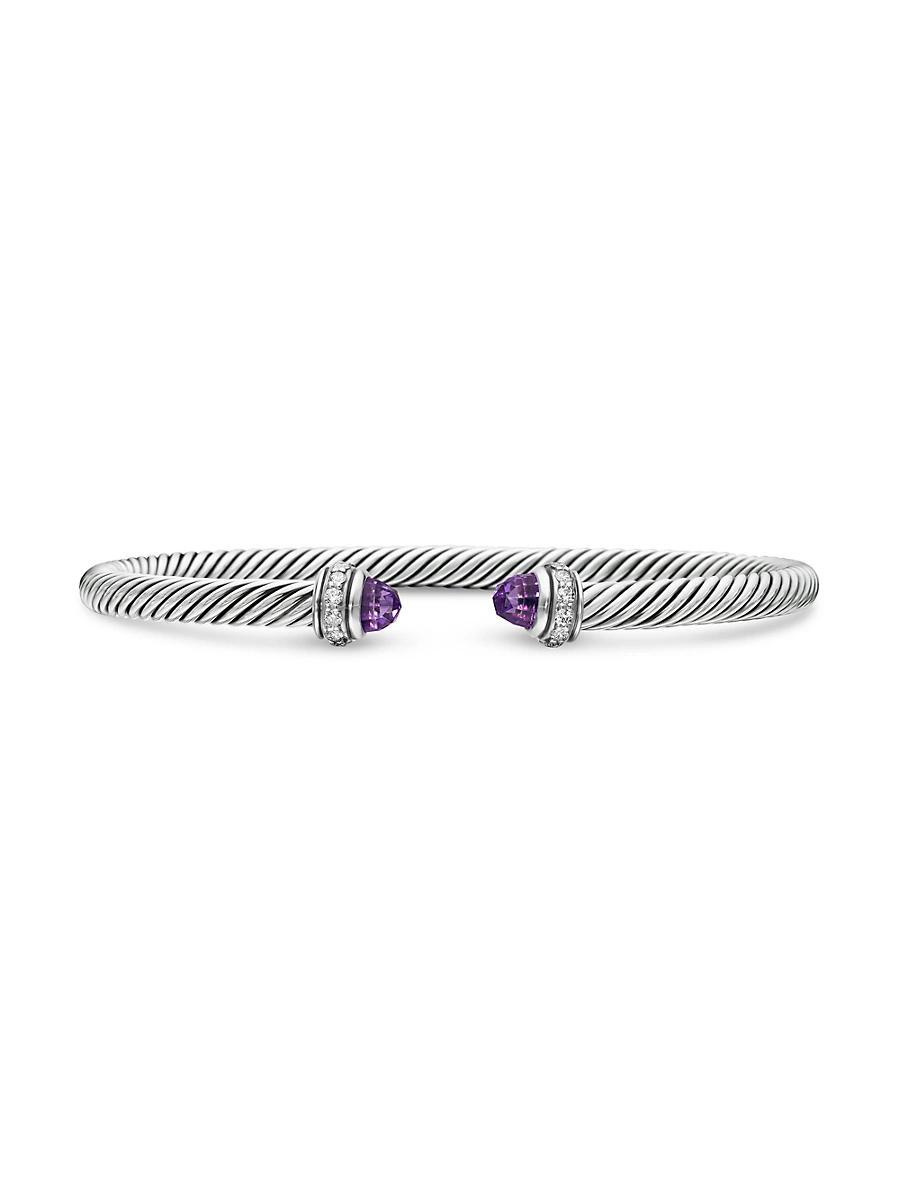 Womens Cable Classics Color Bracelet with Pav Diamonds Product Image