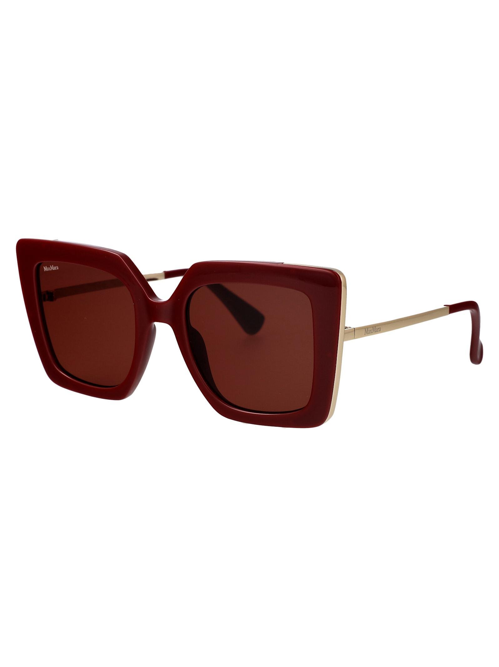 MAX MARA Mm0051/s Sunglasses In Bordeaux Product Image