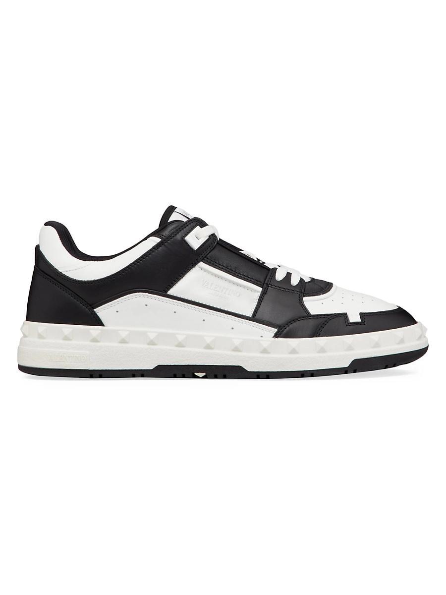 Men's Freedots Leather Low-Top Sneakers Product Image