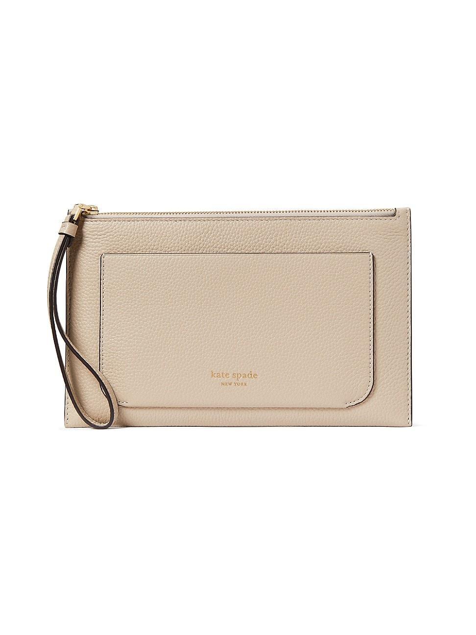 Womens Ava Pebbled Leather Wristlet Product Image