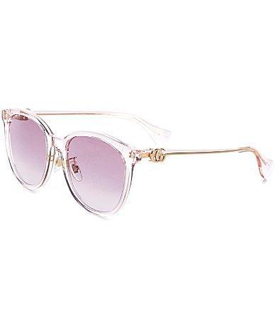 Womens Mini Running 56MM Round Acetate Sunglasses Product Image