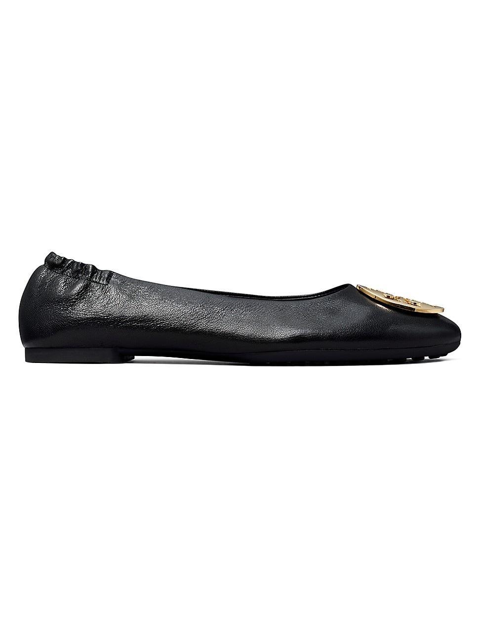 Claire Leather Medallion Ballerina Flats Product Image