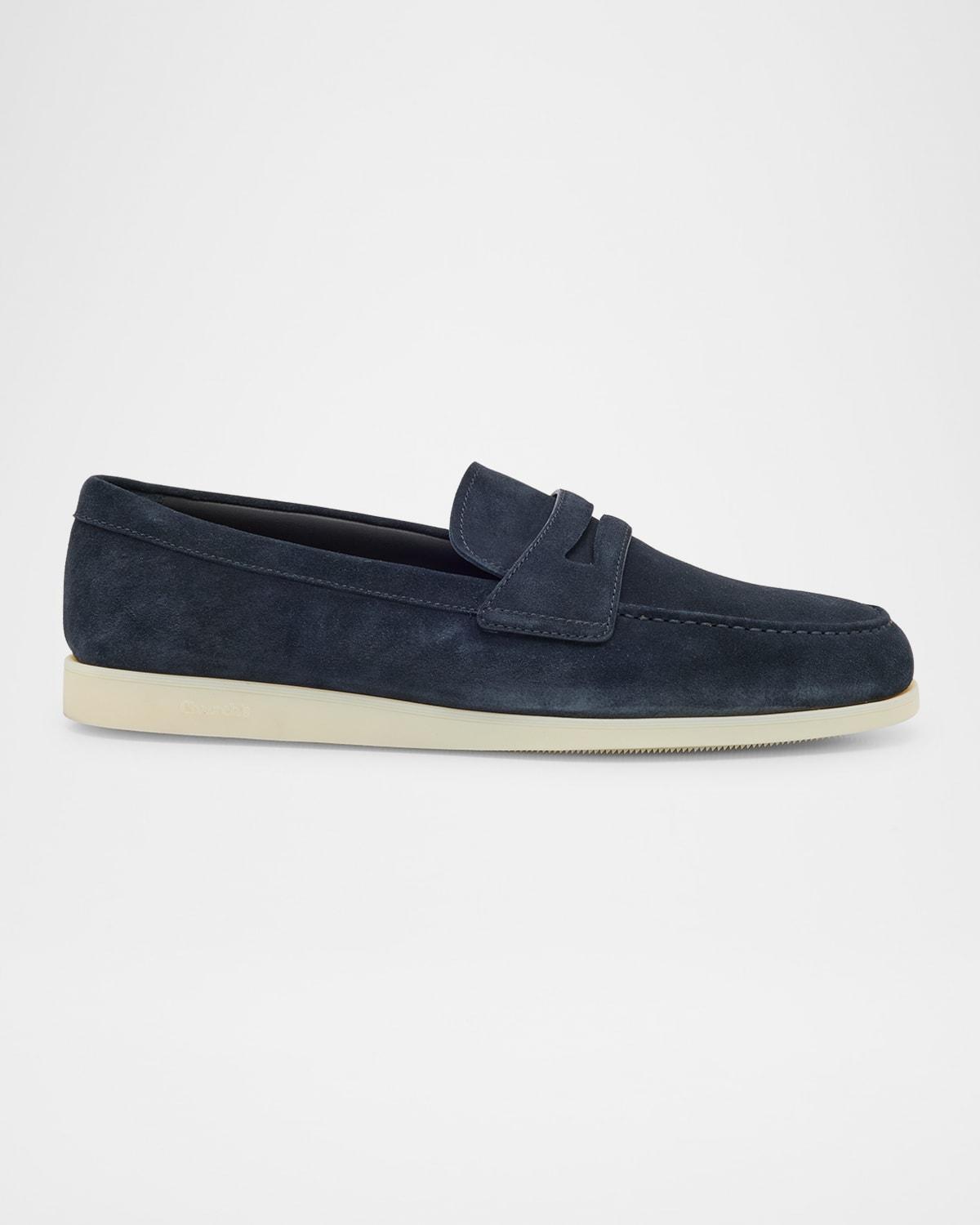 Mens Portsmouth Suede Penny Loafers Product Image