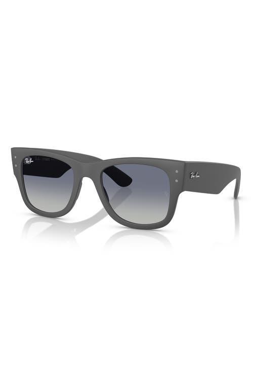 RAY BAN Ray-ban Mega Wayfarer Liteforce 52mm Gradient Square Sunglasses In Blue Grey Product Image