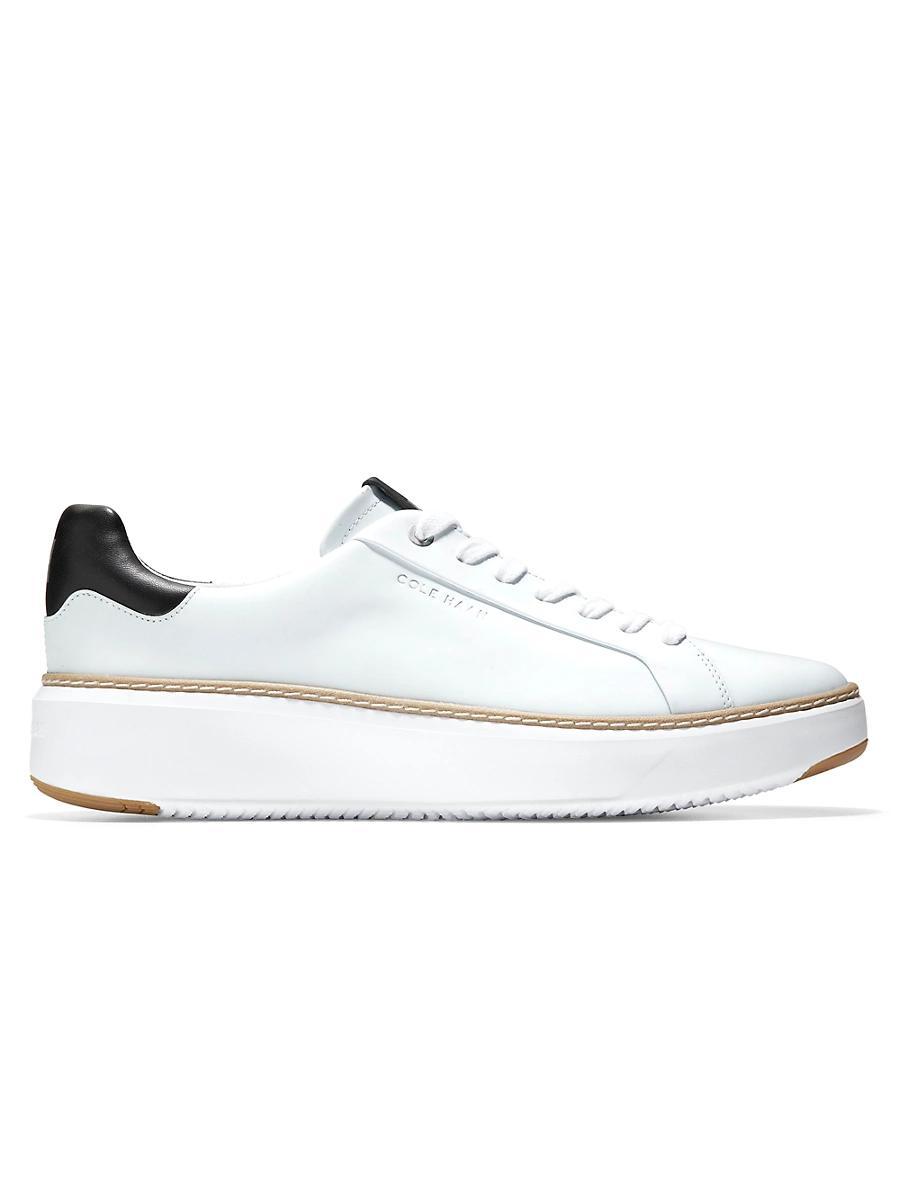 Cole Haan GrandPr Topspin Leather Platform Sneakers Product Image