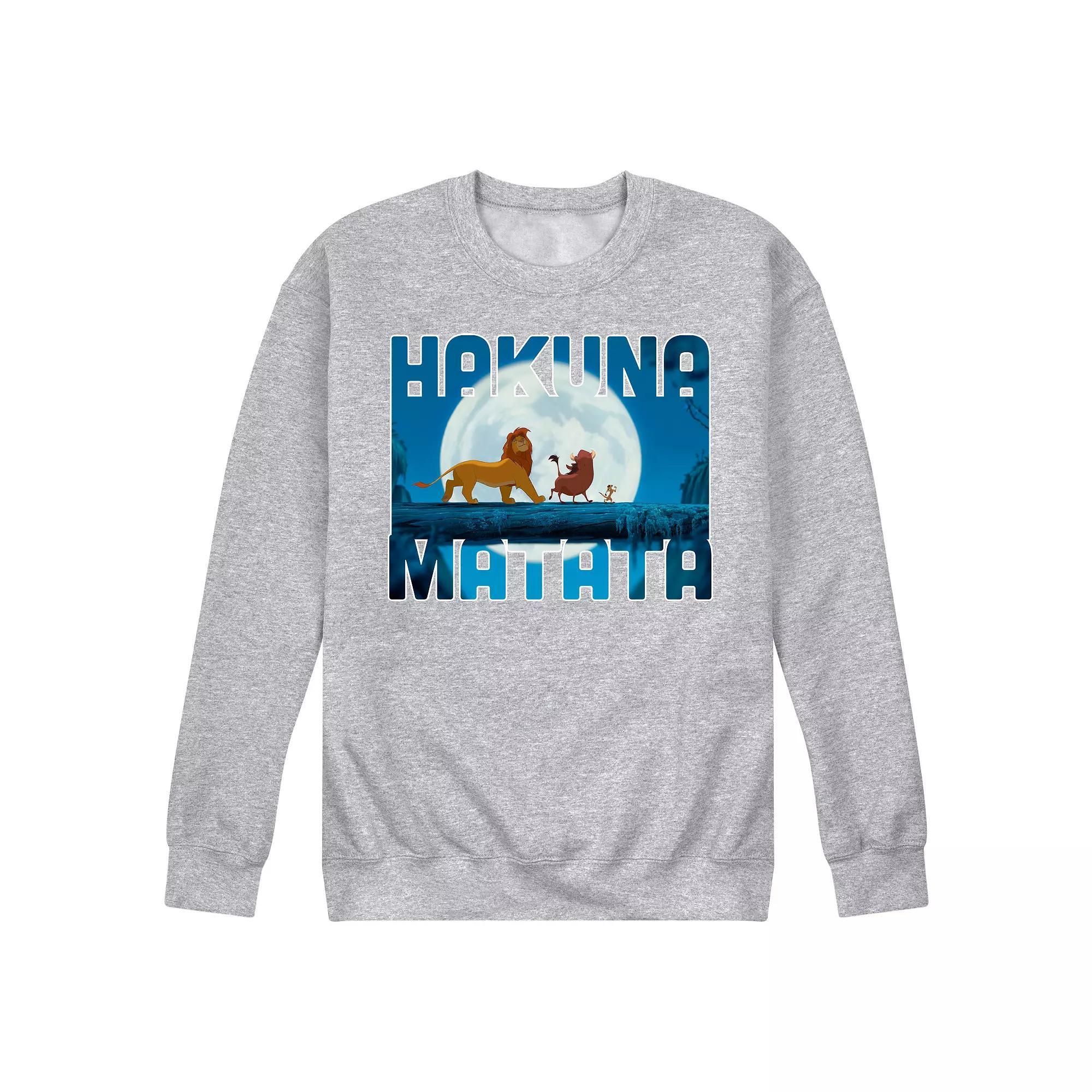 Disney's The Lion King Men's Hakuna Matata Fleece Sweatshirt,  Product Image
