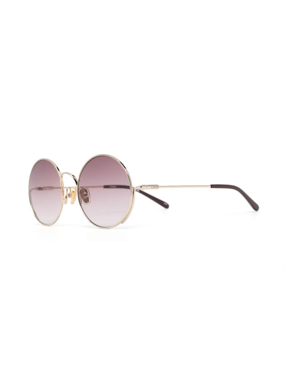 CHLOÉ Brille Mit Geometrischem Gestell In Gold Product Image