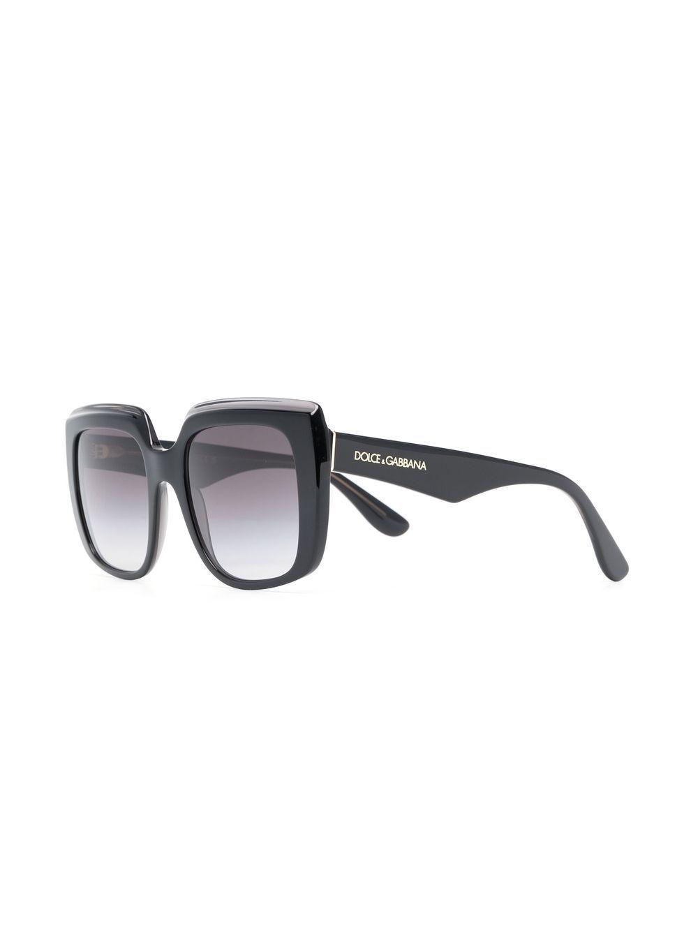 square-frame gradient-lens sunglasses Product Image