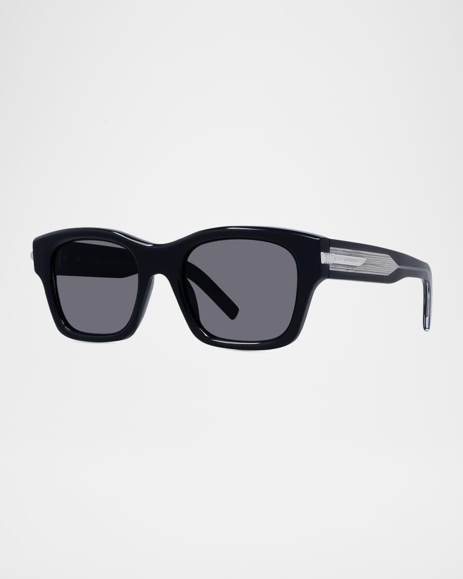 FENDI Womens Fendi Fine 59mm Geometric Square Gradient Sunglasses - Shiny Black/Brown to Orange Product Image