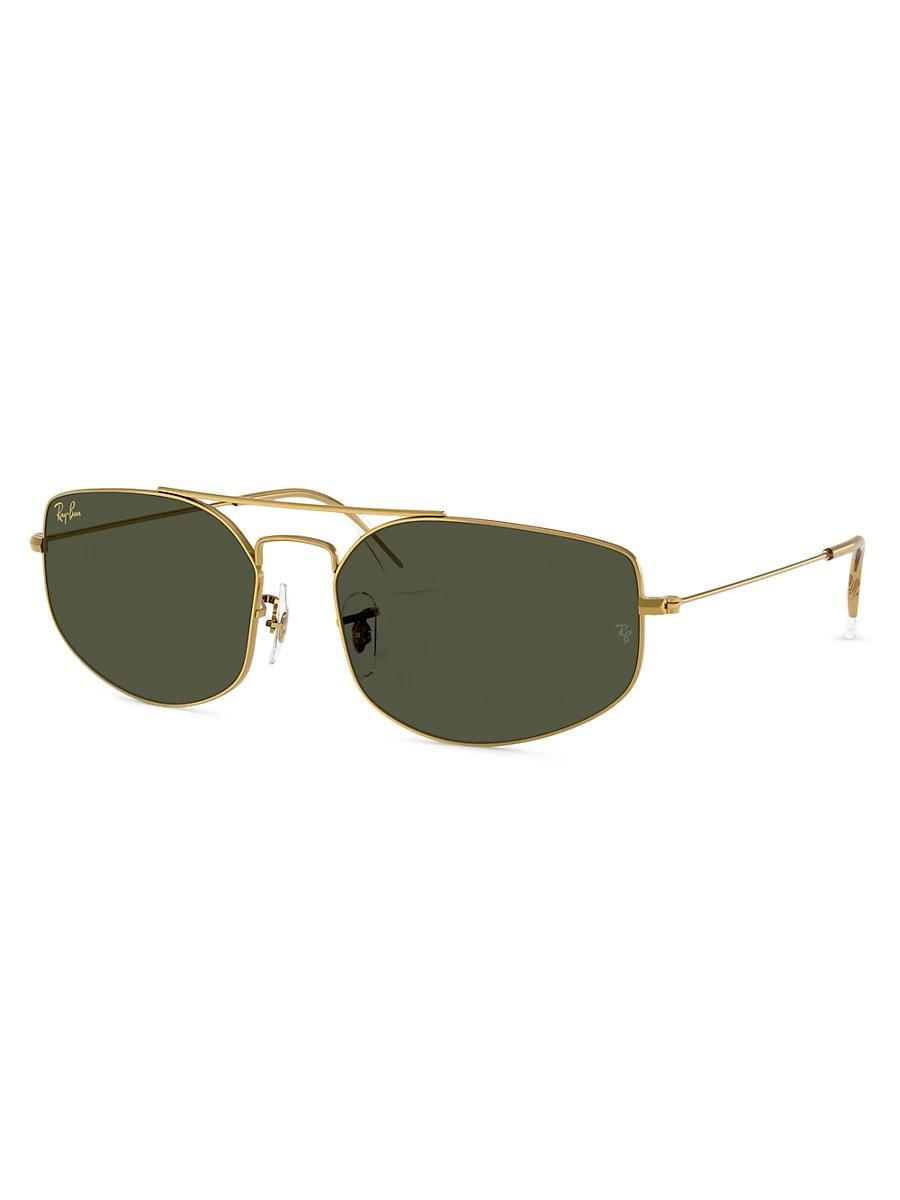 RAY BAN Ray-ban Phantos 53mm Round Sunglasses In Black Product Image