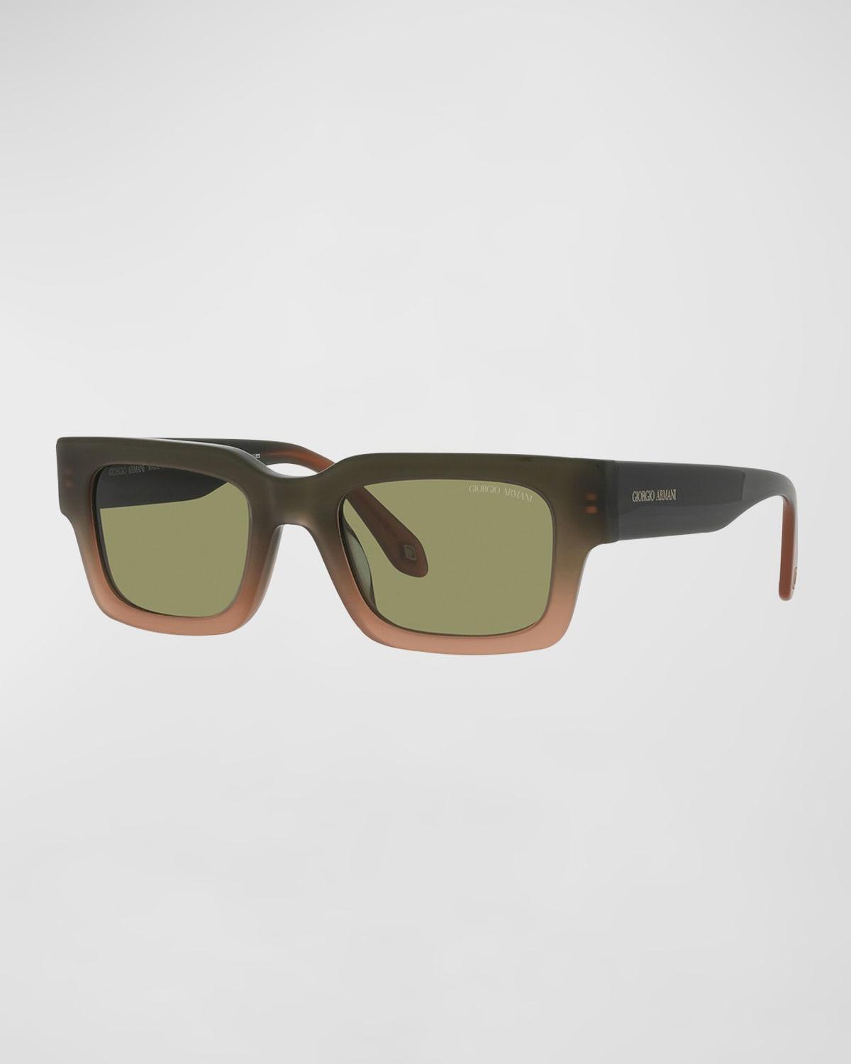 Giorgio Armani Mens Sunglasses, AR8184U - Gradient Green Product Image