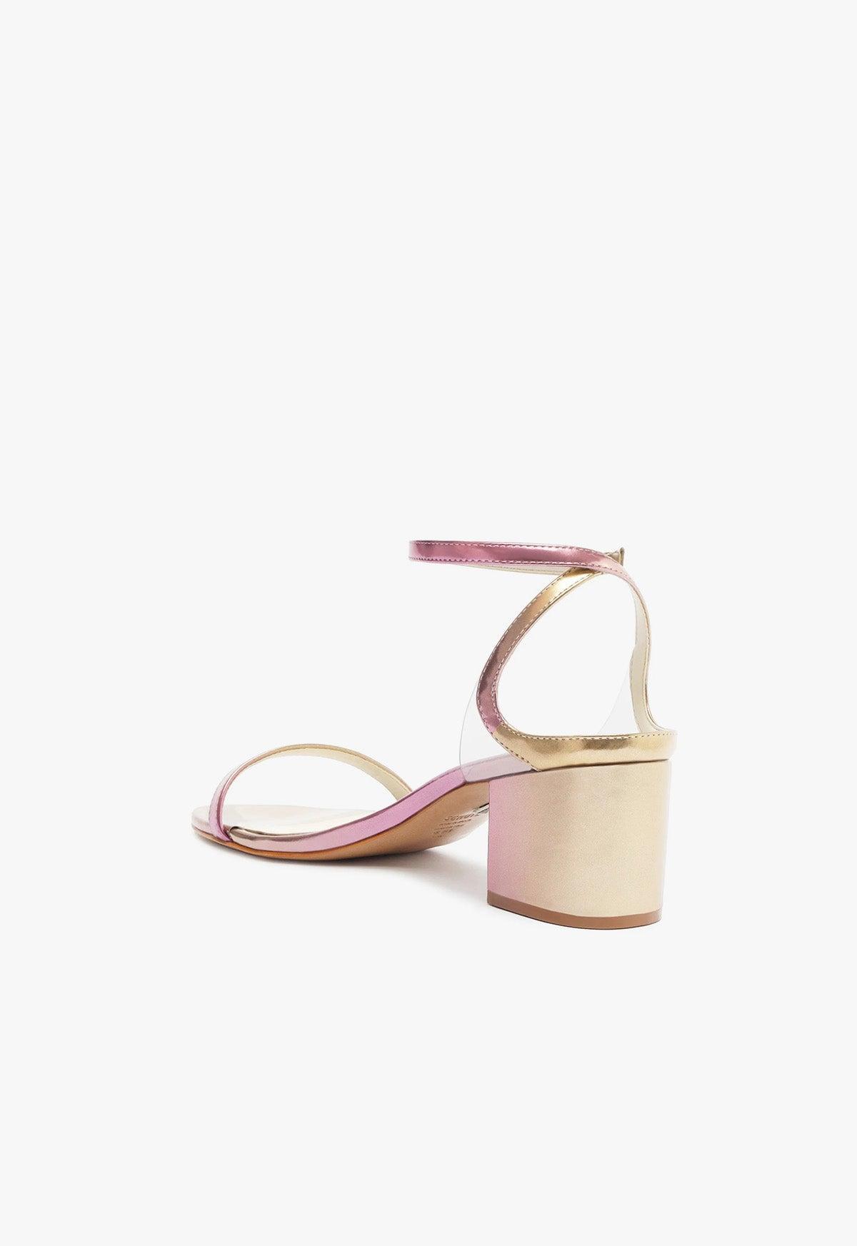 Skye Mid Block Specchio Leather Sandal Female Product Image