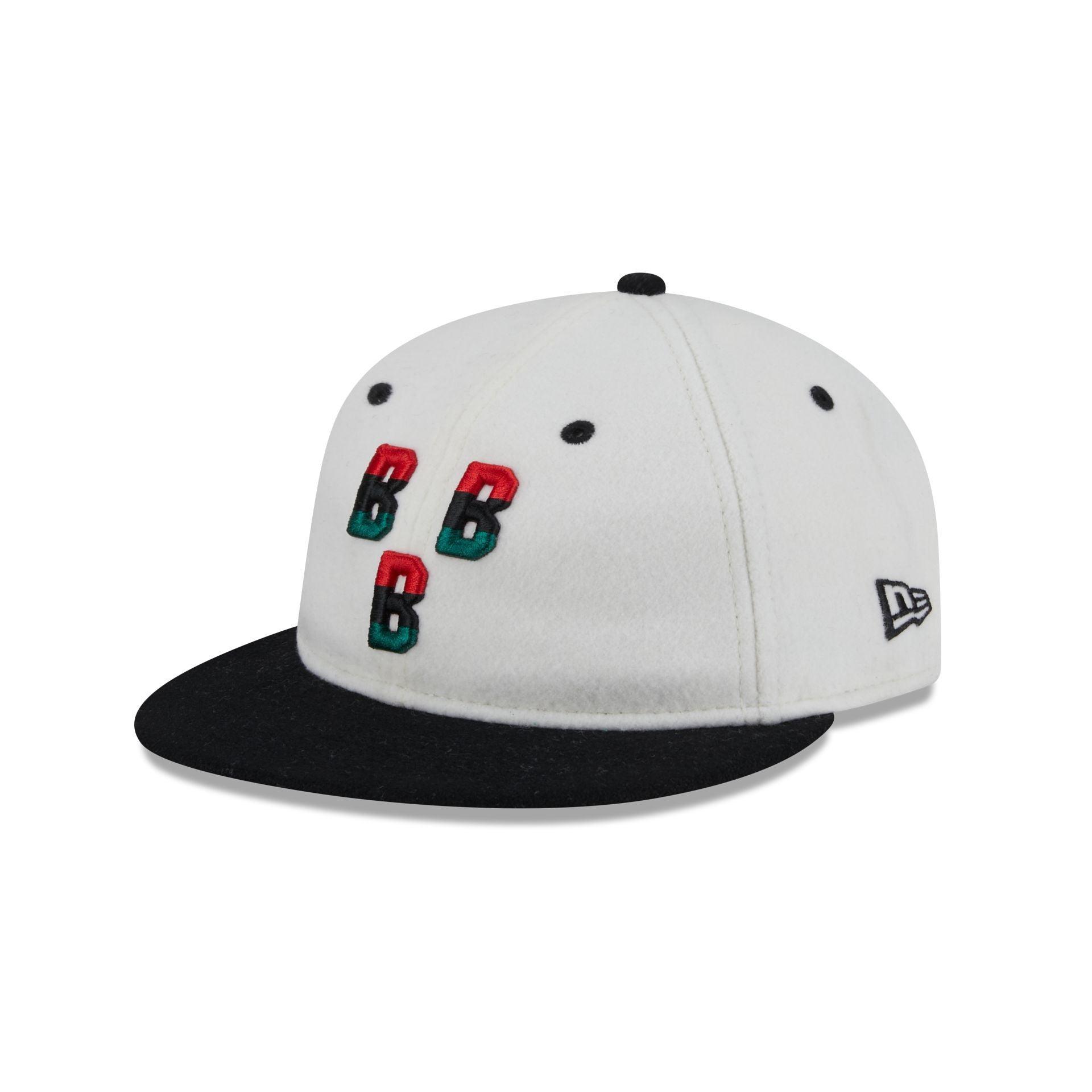 Birmingham Black Barons Tri Color Retro Crown 9FIFTY Snapback Hat Male Product Image