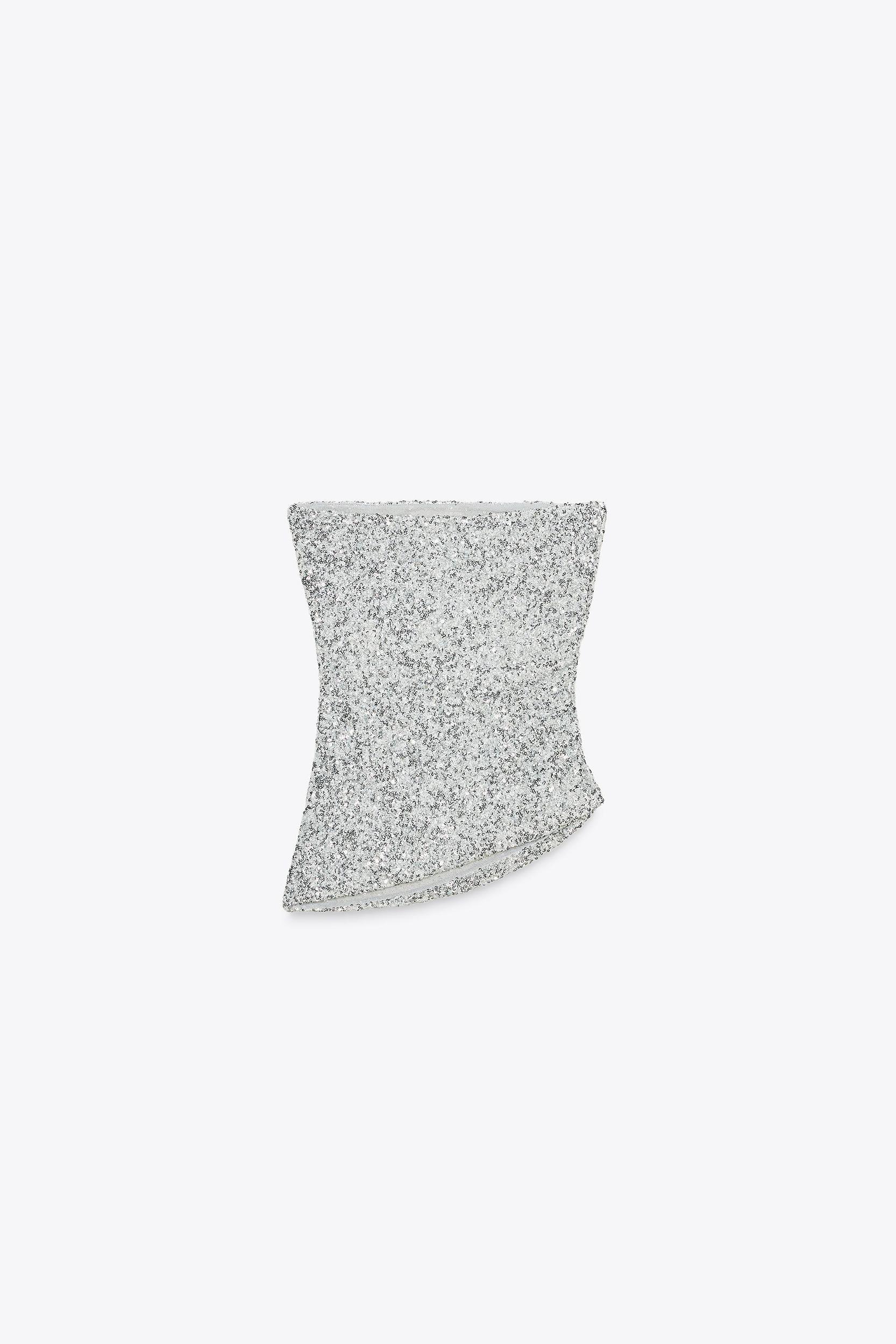 SEQUIN BANDEAU TOP Product Image
