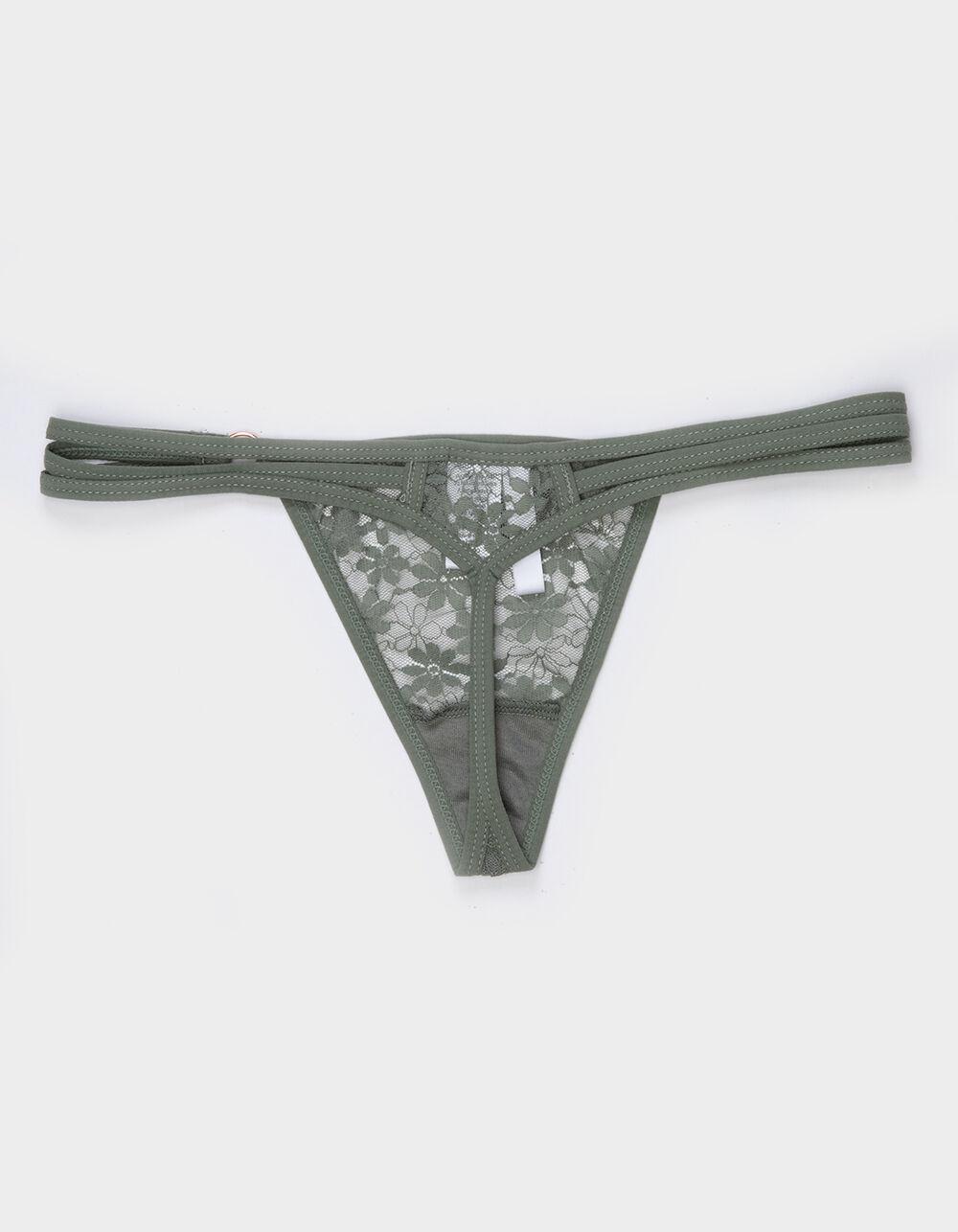 FULL TILT Side Strappy Lace Thong Product Image