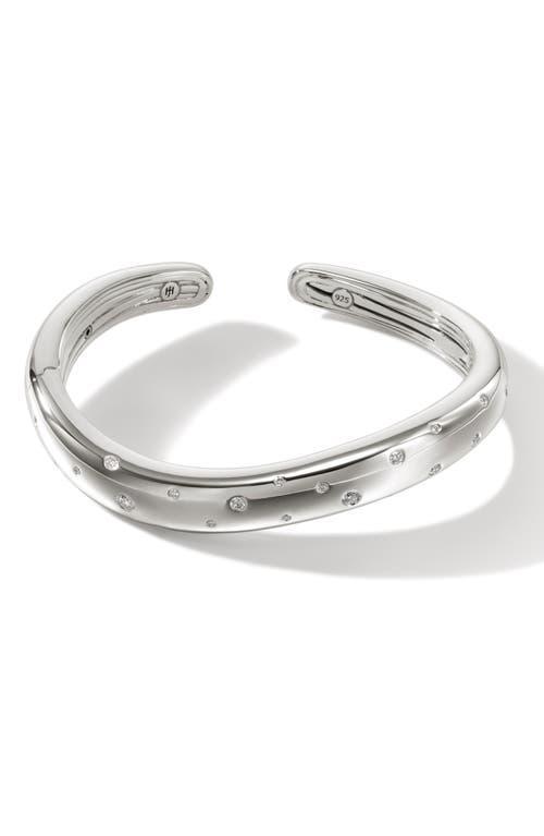 Womens Surf Sterling Silver & 0.55 TCW Diamond Cuff Product Image